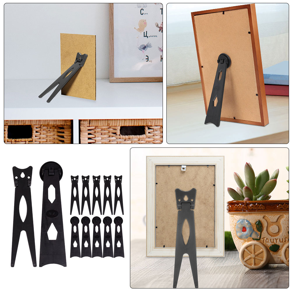 12 Pcs Picture Frame Easel Back Support Photo Frame Back Stand Photo Frame Back Support, Size: 17X4.1cm