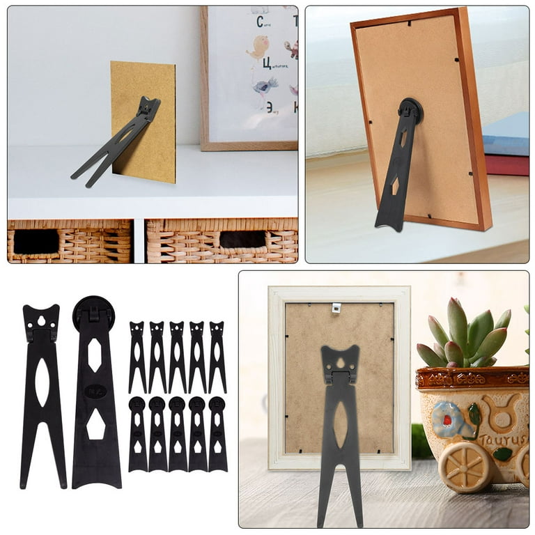 12 Pcs Picture Frame Easel Back Support Photo Frame Back Stand Photo Frame Back Support, Size: 17X4.1cm