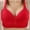 34-Red, variant on YWDJ Sleep Bras for Women Plus Size Lounge Bras No Wire Comfortable Bras Adjustable Straps Half Cup Push up Wrap Bras Padded Lace Comfortable Bras Sleep Bras Black S