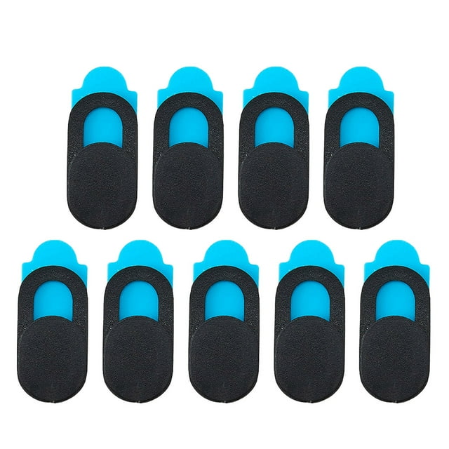 EeaseCA 9Pcs Smartphone Webcam Cover Anti-peep Plastic Web Camera Cover for Computer Laptop Desktop PC (Black)