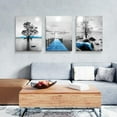 thumbnail image 3 of Hieng Large Canvas Wall Art Prints Modern Wall Decor for Bedroom Wall Art Living Room Office Poster Mountain Landscape Wall Picture Foggy Forest Vintage Paintings Home Decor (only canvas), 3 of 6