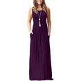 thumbnail image 1 of Vestido largo suelto sin mangas de verano para mujer Vestido largo casual con bolsillos Xemadio FSHY034-61, 1 of 2