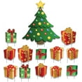 thumbnail image 2 of VictoryStore Christmas Tree with Presents Lawn Display, Holiday Décor 13 Pieces, 2 of 8