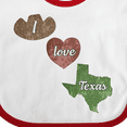 thumbnail image 4 of Inktastic I Love Texas Boys or Girls Baby Bib, 4 of 4