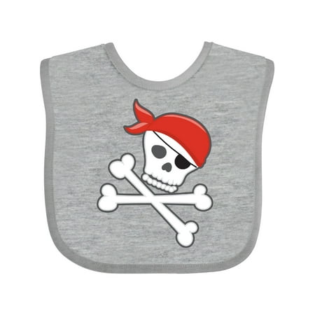 

Inktastic Pirate Skull and Crossbones Gift Baby Boy or Baby Girl Bib