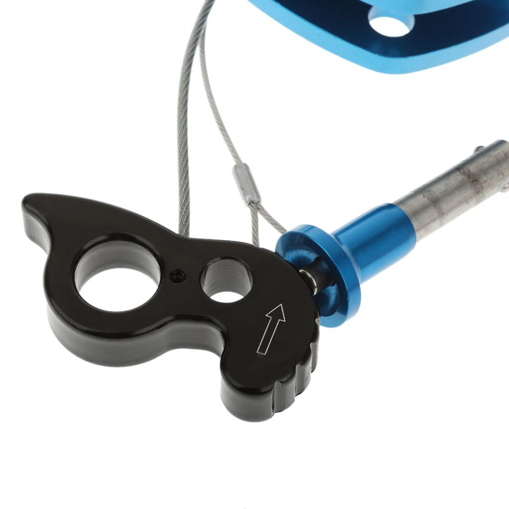 Dualoai Rope Grab Outdoor Climbing Climbing Equipment Mountaineering Alloy Steel Adjustable Design Suitable for Rappelling Rope Acce , Fit for 11-13mm Rope