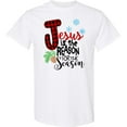 thumbnail image 3 of Inktastic Jesus is the Reason for the Season Pinecone and Snowflakes T-Shirt, 3 of 5