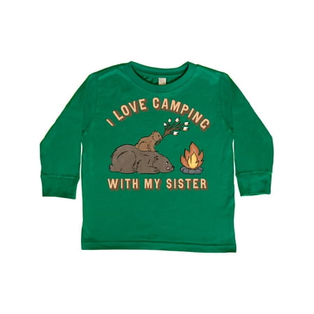 

Inktastic I Love Camping With My Sister Gift Toddler Boy or Toddler Girl Long Sleeve T-Shirt