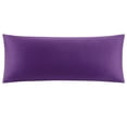 thumbnail image 1 of PiccoCasa 100% Cotton Body Pillowcases Soft Zipper Closure Grape 20"x72", 1 of 7