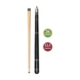 thumbnail image 2 of ASKA Black 36" Short Pool Cue – Black Irish Linen Wrap, Maple Shaft, 13mm Tip, 2-Piece, 2 of 4