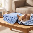 thumbnail image 5 of Fleece Pet Blanket Soft Warm Multi Use Dog Cat Blanket for Crate Bed Travel Car Seat Cover Indoor Outdoor Pet Supplies(M), 5 of 7