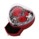 thumbnail image 1 of Caja organizadora de joyas con flores preservadas que nunca se marchitan para el Día de San Valentín rojo, 1 of 9