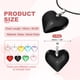 thumbnail image 2 of Collar de Gargantilla de Corazón Negro Uxcell, Collar Grande de Corazón Esponjoso con Colgante de Vidrio y Cadena de Terciopelo Ajustable para Mujeres Y2K, 2 of 6