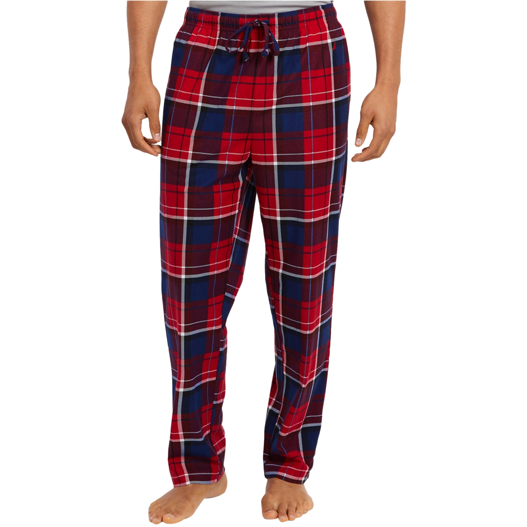 Nautica Mens Plaid Fleece Pajama Lounge 
