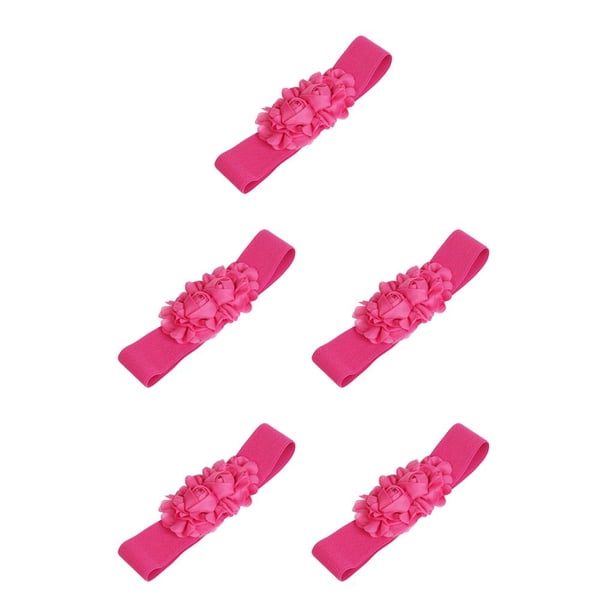 Sonducket Cinturón de mujer, accesorio de decoración de ropa, correas de cintura elegantes, cinturones elásticos en forma de rosa para niña para Rosa roja 5piezas Sonducket CBP256579