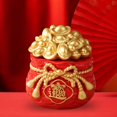 thumbnail image 1 of Adorno de bolso para el Festival de Primavera, decoración de mesa, estatua de resina decorativa divertida y creativa, decoración Feng Shui para 11 cm x 11 cm x 15 cm, 1 of 8