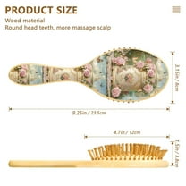 YAZAOO Soft Hair Brush Hair Comb Detangler White Postbox Painting Smoothing Hair Care Beauty Gift