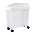 thumbnail image 2 of Steadline 20Lb Airtight Food Storage Container with Wheels - Clear Cereal Grain Bin with Measuring Cup for Kitchen Pantry Organization, 2 of 6