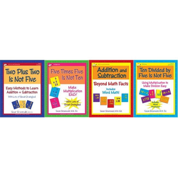 Longevity Publishing LP1 Unique Math Workbooks. Set of 4 books