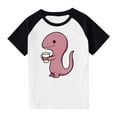 thumbnail image 1 of RXIRUCGD 2025 Vêtements d'Été pour Enfants Tout-Petits Garçons Filles Mode Mignon Col Rond Imprimé Manches Courtes Haut, 1 of 7
