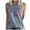 Women casual Gray tank tops, variant on HAPIMO Women's Summer Tank Tops O-Neck Blouse Sleeveless Shirts for Girls Solid Color Print Tops Casual Slim Fit Camis Vest Daily Basic Camisole White XXL