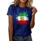 thumbnail image 5 of Tops de Cuello Alto para las Mujeres Amante Impreso Cuello Redondo Manga Corta Camiseta Casual, Blusa Diaria de Estiramiento Suave, 5 of 5