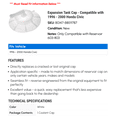 thumbnail image 2 of Expansion Tank Cap - Compatible with 1996 - 2000 Honda Civic 1997 1998 1999, 2 of 2