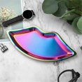 thumbnail image 4 of Stainless Steel Lip Shaped Jewelry Tray Home Cosmetics Metal Tray,C, 4 of 5