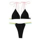 thumbnail image 4 of Trajes de baño tankini para mujer Trajes de baño de color sólido para mujer Traje de baño ajustado de dos piezas Trajes de baño de bikini con tirantes Traje de baño de dos piezas para mujer, 4 of 7