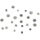 thumbnail image 4 of 360 cuentas espaciadoras de plata 12 estilos oso de fresa accesorios de joyería para la fabricación de joyas, 4 of 5