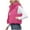 Hot Pink, variant on Women's Puffer Vest, Women Lightweight Stand Collar Sleeveless Jackets, Cropped Warm Padded Gilet Coat with Pockets Outerwear
