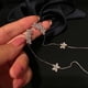 thumbnail image 2 of Pendientes colgantes de enhebrador,Pendientes colgantes Threader Moda exquisita,Pendientes de enhebrador Pendientes de lujo Elegante,Perno de oreja de aleación de diamantes de Yuyangstore Pendientes colgantes de enhebrador, 2 of 5