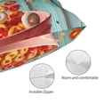 thumbnail image 3 of Honeii Floating Colorful Cereal Print Pillow Cases,Plush Throw Pillow Covers,Decorative Pillowcase for Sofa, Couch, Living Room-14"x20", 3 of 6