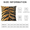 thumbnail image 5 of Orinice Tiger Print Fur Graphic Decorative Cushion Throw Pillow Cover Short Plush Pillowcase 1PC 24x24in, 5 of 5