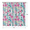 thumbnail image 5 of Pioneer Flower Floral Print Pattern Shower Curtain 72"x72" ,Bathroom Decorative Shower Curtains Set with 12 Hooks,Modern Waterproof Washable Shower Curtain, 5 of 6