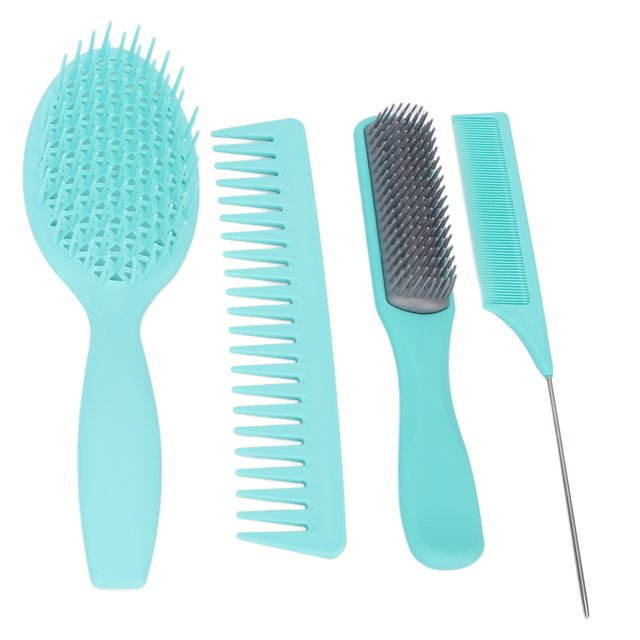Peine de peinado, juego de peines para el cabello de 4 piezas, cepillo para el cabello, cepillo para peinar el cabello, funcionalidad de alta precisión