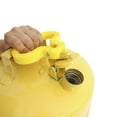thumbnail image 3 of Eagle 5 Gallon Type I Yellow Safety Gas Can for Diesel with Flame Arrester, Self-Closing Lid, and F-15 Funnel, Made in the USA, Galvanized Steel Flammable Storage Can, UI50FSY, 3 of 7