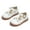 E385-White, variant on ESTINE Toddler Girls Bow School Dress Uniform Oxford School Shoes-Size 10