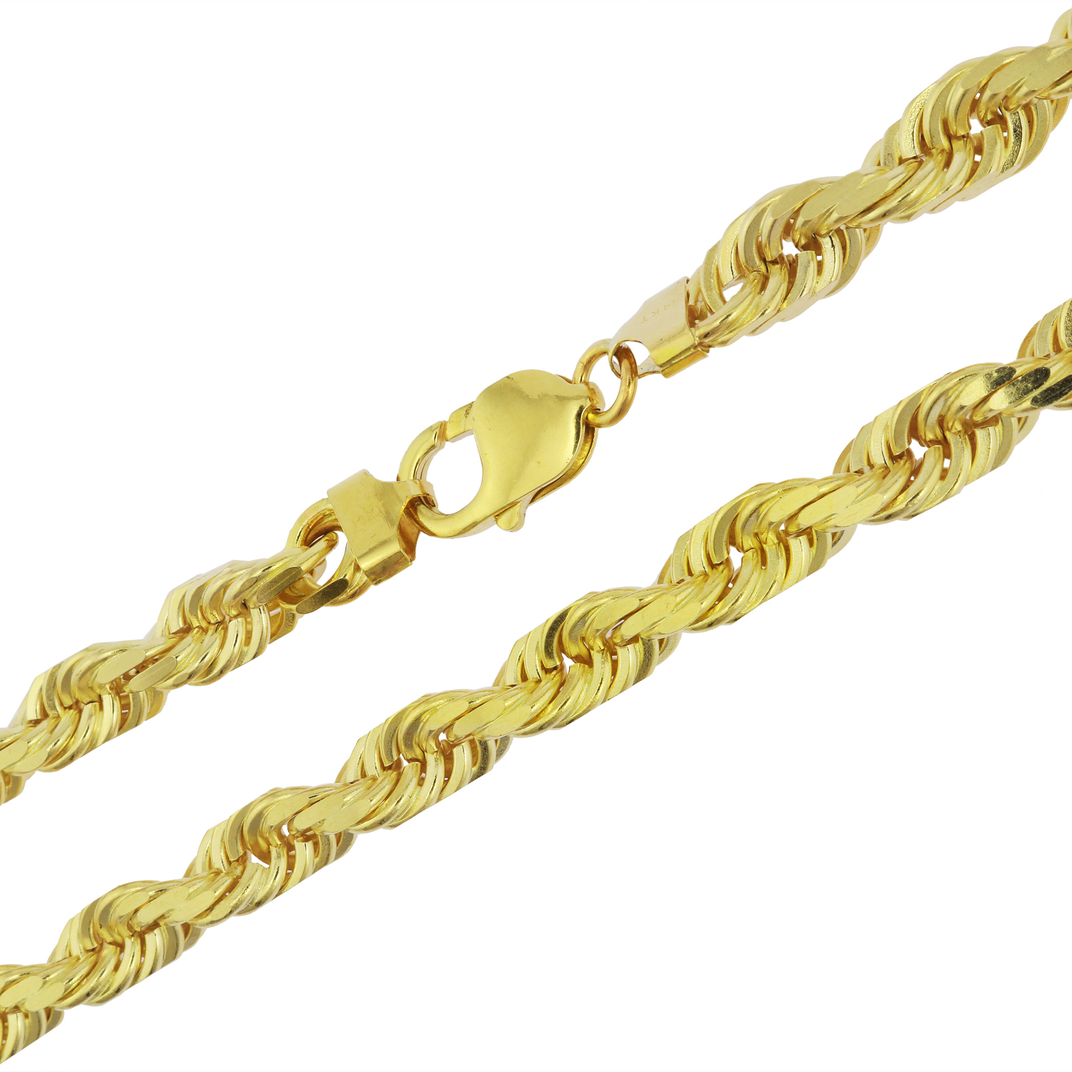 8mm rope hot sale chain gold