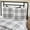 Black, White, variant on VHC Brands Plaid Euro Sham, Black, 26x26