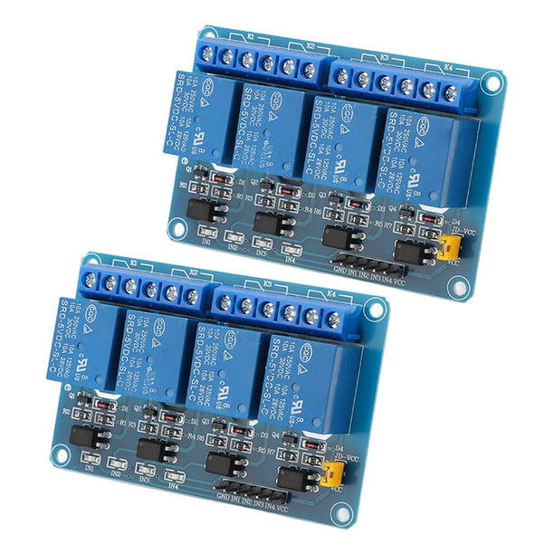4 Channel Relay Module, Optocoupler Isolation Relay Board For PLC