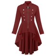 thumbnail image 1 of Huanglei Womens Jacket Tailcoat Buttons Decorated Flowy Costume, 1 of 4