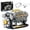 C Silver, variant on Arts and Crafts Supplies Motorized V8 Engine Model Building Kit 203 Piece Precision Construction for Student Boys Teens Adults Birthday Gift Set Hobby Puzzle Toys with
