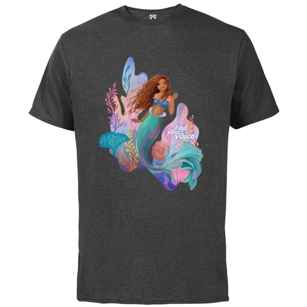 Disney The Little Mermaid Ariel Find Your Voice Short Sleeve Cotton T Shirt For Adults 