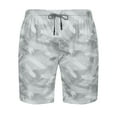thumbnail image 4 of DDAPJ pyju Camo Shorts for Men Elastic Waist Drawstring Casual Athletic Shorts Lightweight Gym Workout Shorts Running Basketball Shorts with Pockets White L, 4 of 6