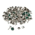 thumbnail image 1 of Rongfmy 50 Sets Double Side Rivets Studs DIY Shoes Clothes Snap Button 7mm - Yellow, 7mm Green, 1 of 9
