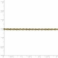 thumbnail image 5 of Leslie's Real 10kt Yellow Gold 2.5mm Diamond-Cut Lightweight Rope Chain; 30 inch; for Adults and Teens; for Women and Men, 5 of 5