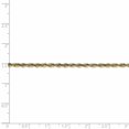 thumbnail image 5 of Solid 10k Yellow Gold 2.5mm Diamond-Cut Rope Chain Necklace 24" - with Secure Lobster Lock Clasp, 5 of 5