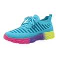 thumbnail image 6 of Women's Running Shoes Lightweight Fashion Lace up Sneaker Jogging Walking Workout Breathable Casual Footwear Blue Size 7.5, 6 of 6