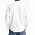 thumbnail image 5 of Long Sleeve Henley Shirts For Men Casual Button Down Shirt Golf Pullover V Neck Stand Collar Fashion Fall Sweatshirt White L, 5 of 6